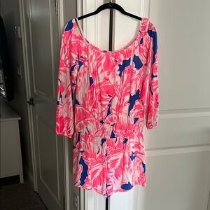 Lilly Pulitzer Pink and Blue Floral Dress